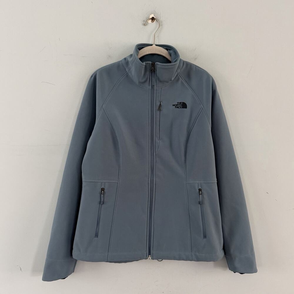 The North Face Apex Barrier Soft Shell Windwall Blue Womens Full Zip‎ Jacket